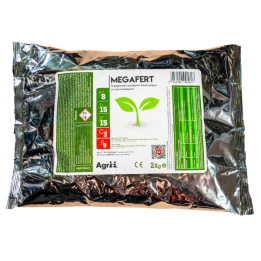 MEGAFERT 8:15:15+3%Ca+9%S (2 kg) | Agronor