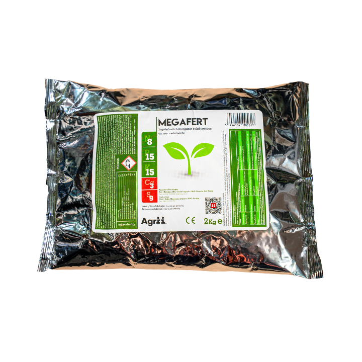 MEGAFERT 8:15:15+3%Ca+9%S (2 kg) | Agronor