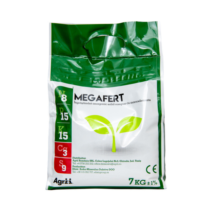 MEGAFERT 8:15:15+3%Ca+9%S (7 kg) | Agronor