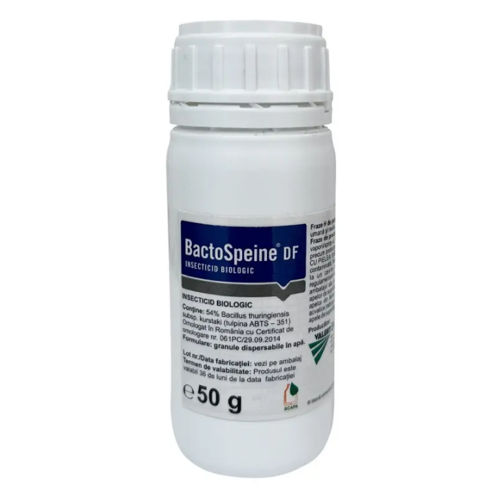 Mod de actiune: BACTROSPEINE actioneaza asupra larvelor daun